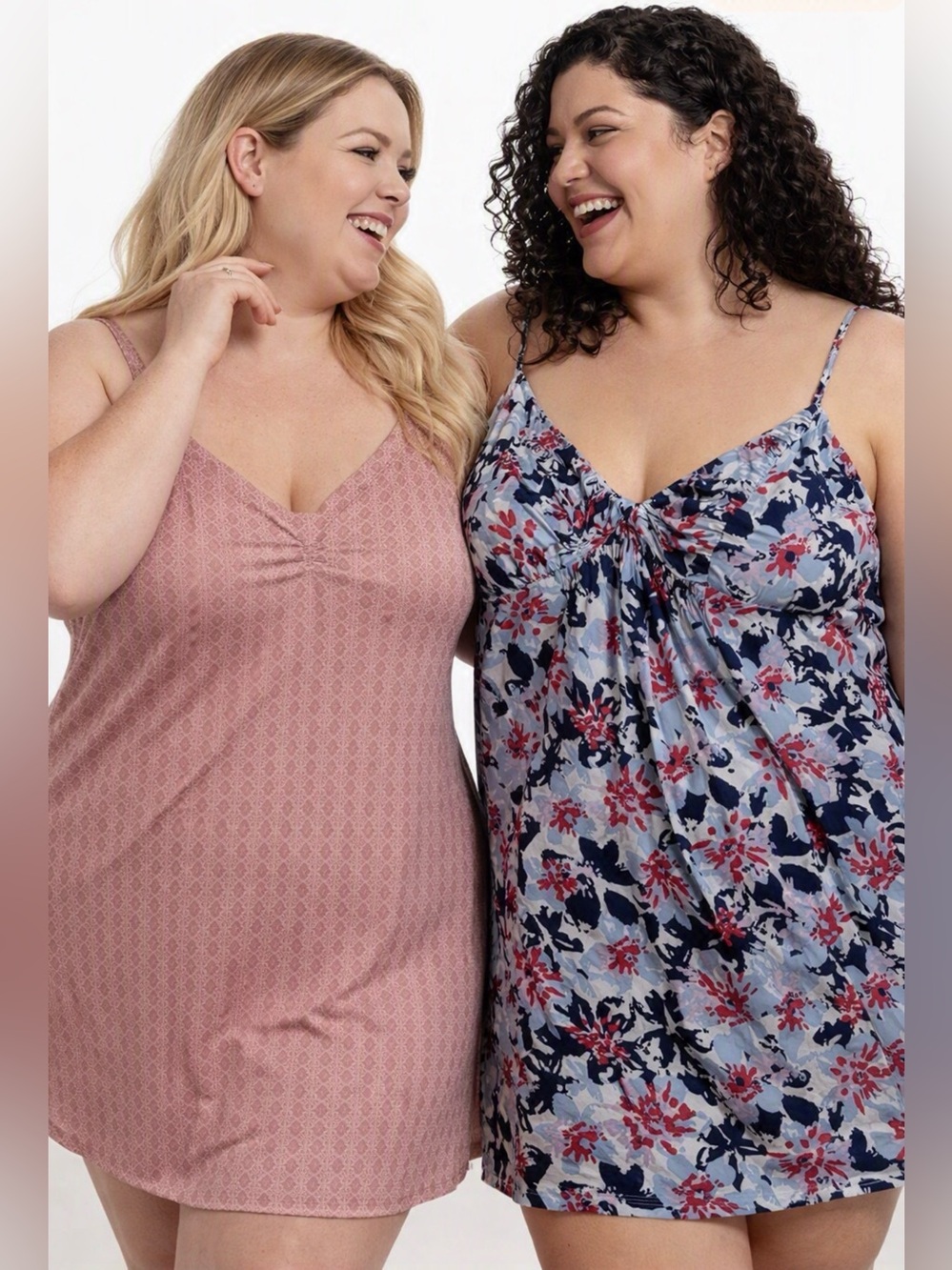 Women’s Nightie Bundle in Pink/Blue Floral Sz XXXL/2X
